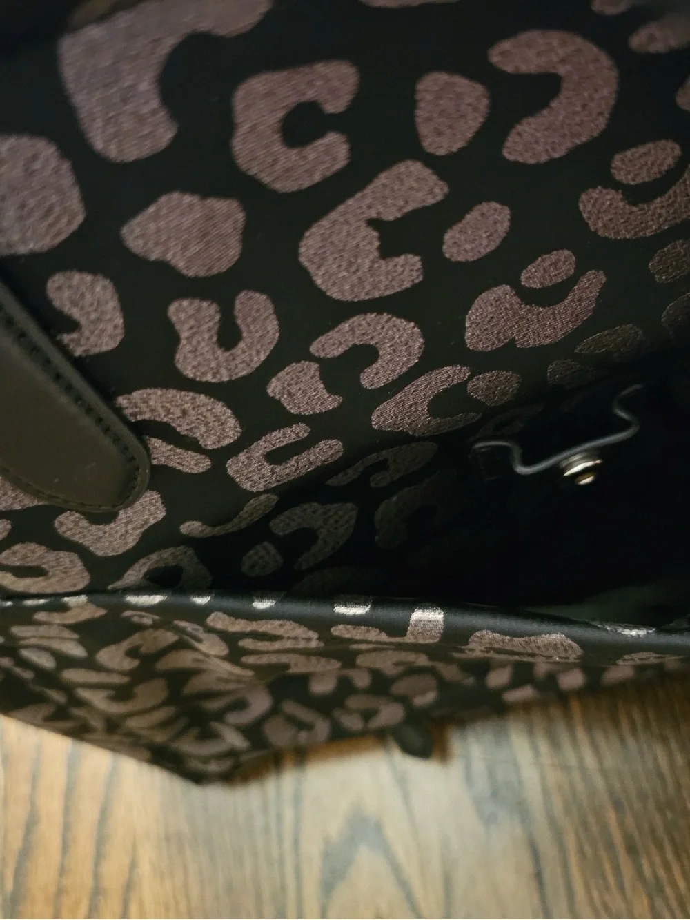 Kate Spade New York Metallic Leopard Large Tote Bag NWOT